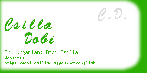 csilla dobi business card